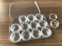 Mandarin Small Parts Transparent Storage Box 12pcs 2124