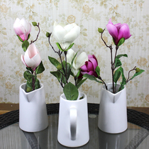 Simulation flower fake plant green plant indoor and outdoor Magnolia orchid decoration home living room plastic potted flowers and plants bonsai