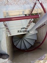 Outdoor stairs outdoor stairs iron outdoor ladder outdoor non-slip stairs fire stairs custom factory