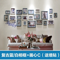  Simple modern solid wood photo wall Bedroom living room sofa creative wall frame picture frame combination photo wall ZPQ009