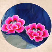 Laugh spring wineflower flower embroidery embroidered embroidered sheet small patch without rubberized fabric sticker DIY handmade accessories