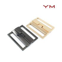YM waist elastic adjustment buckle gold belt waist seal buckle head dress waist belt buckle high waist waist metal buckle