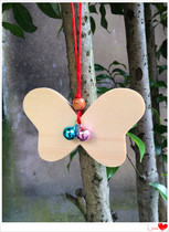 Solid wood butterfly love wood cards wishes to pray for wooden brand kindergarten creative wood cards can print logo