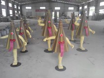 Factory produces glass fiber reinforced plastic abstract figure sculpture city square dance character performance art series sculpture