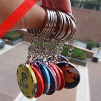 (Fun Square) Chip key chain key ring random pattern color delivery 3 yuan 1
