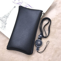 Suitable for mobile phone bag coin purse zipper bag leather case Apple iPhoneX 8p lanyard hanging neck anti-fall cover all-inclusive female