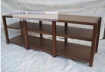 Reputable Rack Robust Triple Bunker Triple Solid Wood Black Walnuts Cabinet Power Amplifier Rack Equipment Rack Trig