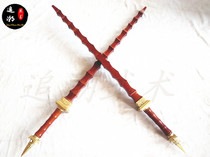 Ta-shaped Bamboo Festival Solid Whip Bamboo Festival Whip Double-Double Whip Qin Qiong double-trump-style weapon delivery bag