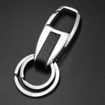 That card car simple key chain pendant metal key ring key chain mens waist hanging creative gift Lady