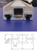 Zhixin Yun Manipulator Accessories Sky four - slot aluminum bar 24 x60 aluminum profile MF06004 ruled aluminum accessories