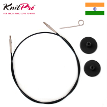 Knitpro detachable ring needle black rope pin buckle original imported knitting tool black needle rope knitting tool