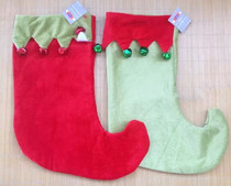 Christmas Decorations Christmas Socks Gift Socks Pendant Gift Bags Gold Velvet Bell Christmas Socks