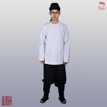 Dongtin Hanfeng Han Han Han clothing mens clothes ) white pure cotton Tang round-collar undershirt with a clothes