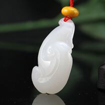 (Lingde Jade) Xinjiang Hetian Jade mutton white jade pendant life wishful women with certificate