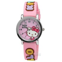 Hello Kitty International Edition of elastic cotton colorful dots cartoon rubber watch powder
