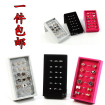 Standing ring disc suede cloth Ring Show Shelf Jewelry rack Jewelry Box Ear nail Display