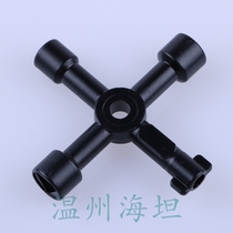 Multifunctional cross key black triangle key four corner key elevator key train key