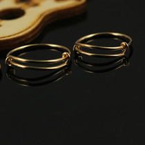 American 14K gold gold ring ring DIY ring accessories 14 20GF adjustable double layer ring