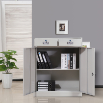 Triple Flower Office Cabinet Cabinet Information Cabinet Short Cabinet With Lock Financial File Cabinet Tin Cabinet Small Locker