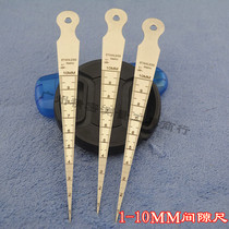 1-10mm clearance ruler hole ruler wedge-shaped feeler ruler cone diameter ruler cone ruler hole diameter gauge comparable to Japanese goods