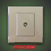 Simon Switch Socket 56 Series Champagne Gold Digital TV 86 Type 1 Cable TV Panel V55111-56