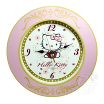 HELLO KITTY European Style Rhinestone Magnificent Totem Wall Clock (JM-W551KT)