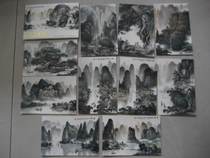 1998 Guangxi Post Office Yangshuo Range Rover hand-painted postcards 10 complete (5 sets of 10 yuan 10 sets of 18 yuan)