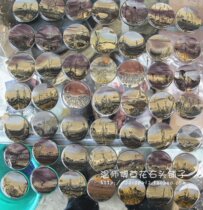 Selected round pendant small tea cup pad Stone Fish cylinder stone small slice grass stone stone National painting Stone