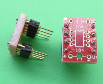  SMD op amp to in-line op amp conversion seat is suitable for SMD single op amp and SMD double op amp