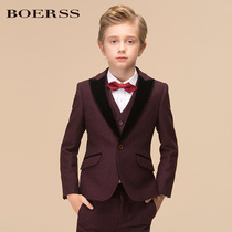 BOERSS new British fashion boy suit suit suit children dress flower girl dress flower girl costume chorus suit