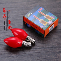  Special lotus lamp bulb for Buddha lamp LED red light bulb E12 Screw LED candle lamp Long bright lamp Buddha lamp pair