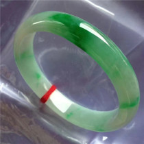 Myanmar natural old pit A goods jade bracelet waxy spicy color royal jade bracelet ice run new with certificate KK065