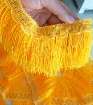 High-grade curtain lace accessories row whisker hanging spike long whisker tassel inlaid gold edge decorative edge 9cm vertical dragon whisker