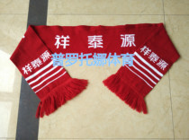 Manufacturer comes to the map to design and set up a Chinese Super Enterprise School fan scarf