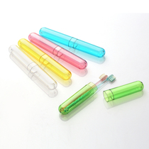 Travel portable high-end anti-bacterial toothbrush protective cover breathable washing toothbrush cover high transparent toothbrush tube 37g