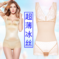 Body shaping Belly girdle Fat burning one-piece shaping underwear Beauty body postpartum slimming belly ultra-thin female butt lift