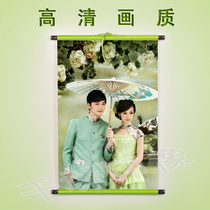 Chinese style hung painting poster hanging shaft country painting hanging shaft photo hanging picture hanging picture hanging painting cloth art hanging shaft painting