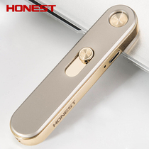Ultra-thin windproof charging usb lighter electronic cigarette lighter to send boyfriend personality creative igniter
