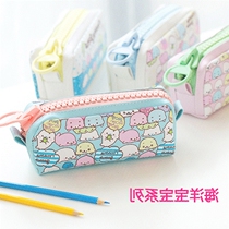 Pencil Case Female Korean New Simple High School Junior High School Students hipster Cute Corner Biology Pupils Stationery Pen Bag