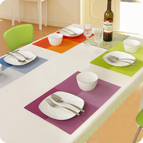 High-grade rectangular pvc placemats table mats thermal insulation mats Western placers bowl mats coasters non-slip