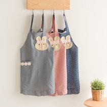 Apron waterproof and oil-proof cute summer thin female summer fashion 2021 new cooking net red household waist kitchen