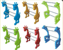 Thickened Nursery Hair Towel Rack Plastic Dolphin Wool Towel Rack Stainless Steel Tube Giraffe Hair Towel Rack