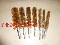 Industrial brush copper wire brush rust removal brush copper pipe brush polishing brush copper wire brush round copper wire brush pipe brush