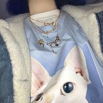 American original single-Angel love multi-layer retro necklace-Open Your Heart