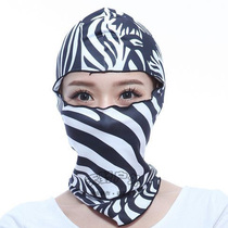 Motorcycle riding headgear sunscreen mask hat face guard face Gini men and women Summer dust-proof UV Hood Summer