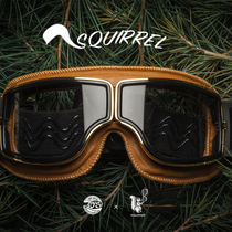 50S] Squirrel series vintage Harley Motorcycle Motorcycle Pilot Goggles Goggles