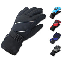 Winter warm gloves thickened windproof waterproof cold riding ski gloves motorcycle riding non-slip male Lady