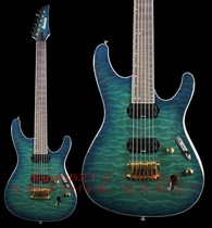 Customer Custom Ibanezs S5521QNGB Nebula Green electric guitar