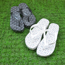 LUOFU New Lady Cat Flower midline with thick plate Korean version of Flip-flops sandals