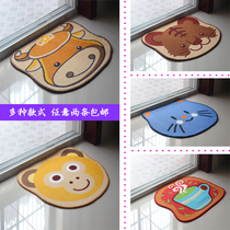 Huido floor mat into the door mat mat carpet non-slip Mat toilet bathroom cartoon mat latex bottom spot